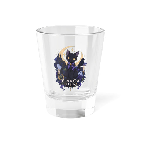 Black Cat Luck Shot Glass, 1.5oz