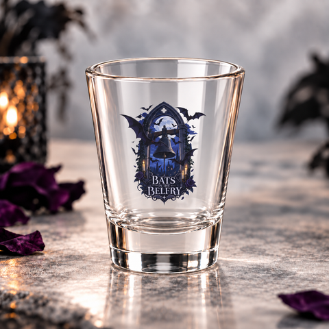 Bats in the Belfry Shot Glass, 1.5 oz