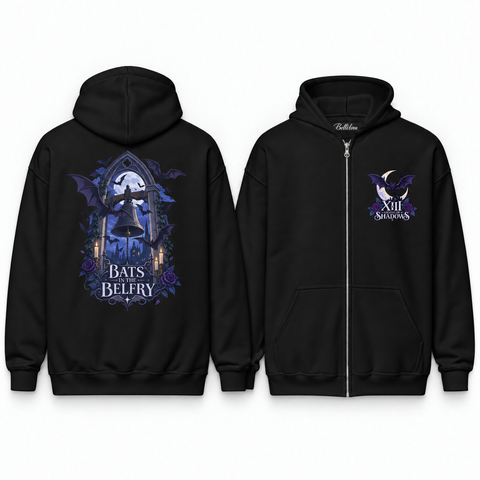 Bats in the Belfry Unisex Zip Hoodie