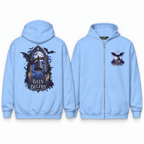 Bats in the Belfry Unisex Zip Hoodie