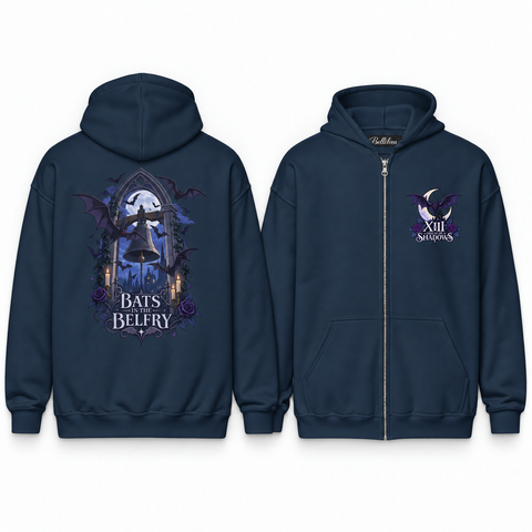 Bats in the Belfry Unisex Zip Hoodie