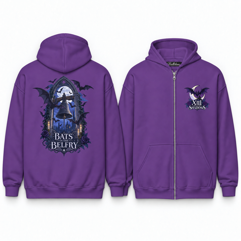 Bats in the Belfry Unisex Zip Hoodie