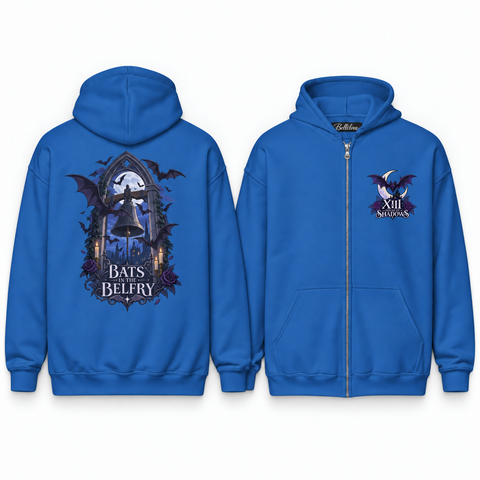 Bats in the Belfry Unisex Zip Hoodie