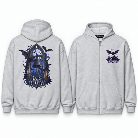 Bats in the Belfry Unisex Zip Hoodie