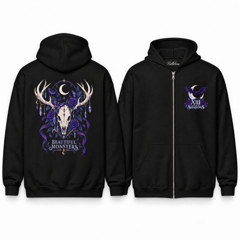 Beautiful Monsters Unisex Zip Hoodie