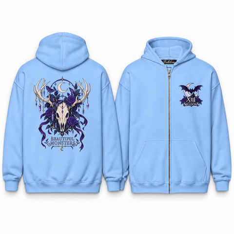Beautiful Monsters Unisex Zip Hoodie