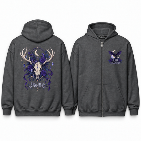 Beautiful Monsters Unisex Zip Hoodie
