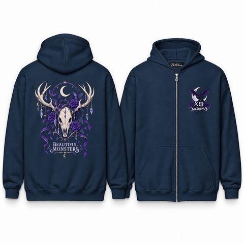 Beautiful Monsters Unisex Zip Hoodie
