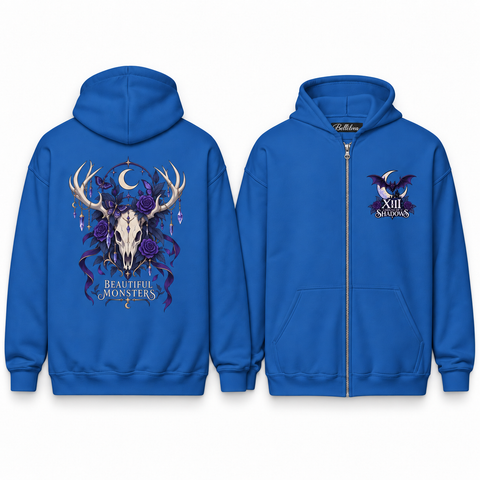 Beautiful Monsters Unisex Zip Hoodie