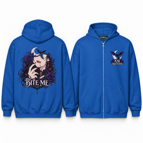 Bite Me Unisex Zip Hoodie