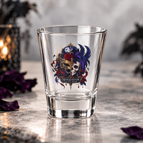 Masquerade of the Dead Shot Glass, 1.5oz