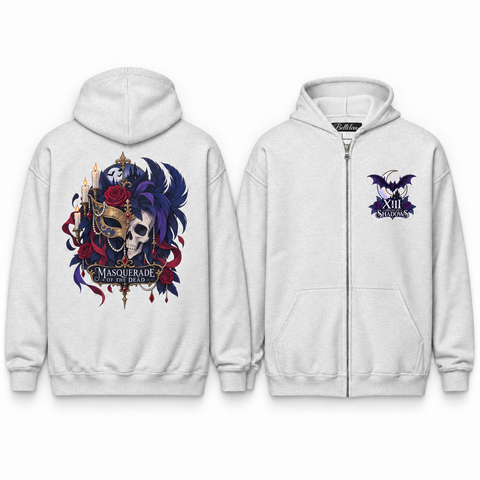 Masquerade of the Dead Unisex Zip Hoodie