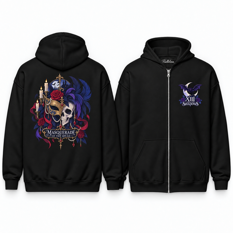 Masquerade of the Dead Unisex Zip Hoodie