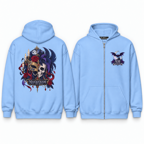 Masquerade of the Dead Unisex Zip Hoodie