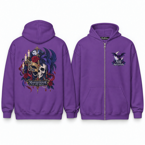 Masquerade of the Dead Unisex Zip Hoodie