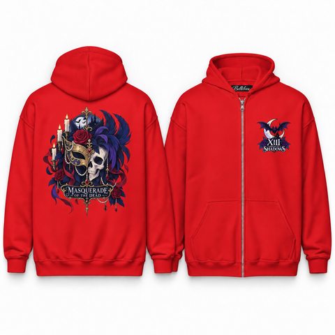 Masquerade of the Dead Unisex Zip Hoodie