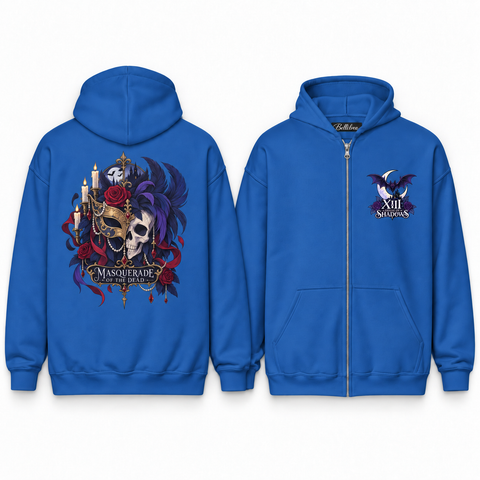 Masquerade of the Dead Unisex Zip Hoodie