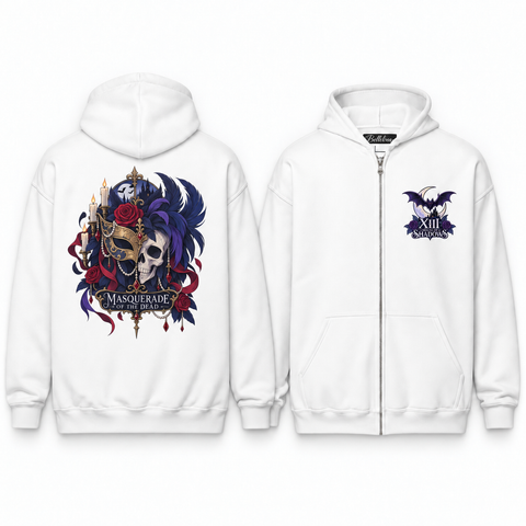 Masquerade of the Dead Unisex Zip Hoodie