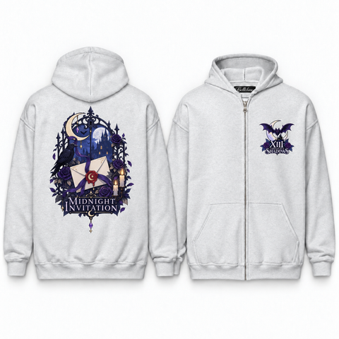 Midnight Invitation Unisex Zip Hoodie