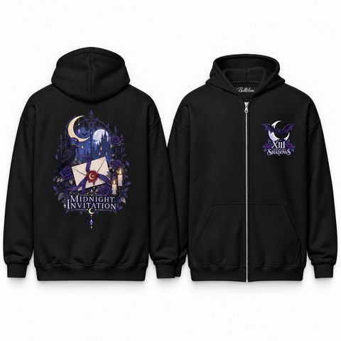 Midnight Invitation Unisex Zip Hoodie