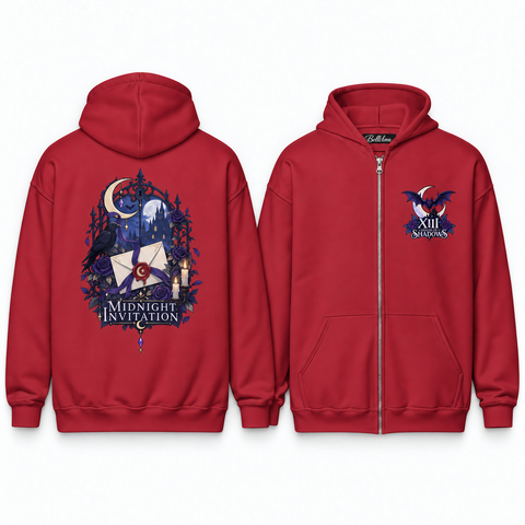 Midnight Invitation Unisex Zip Hoodie