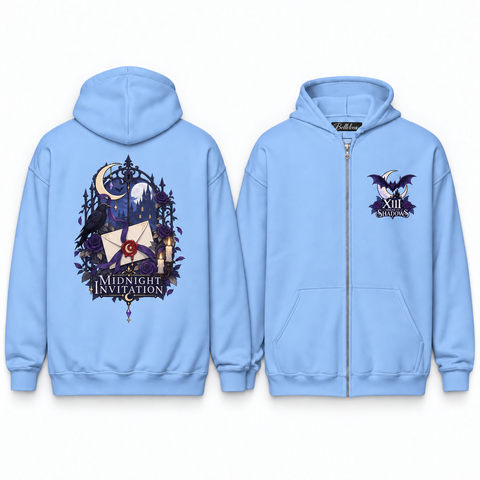 Midnight Invitation Unisex Zip Hoodie