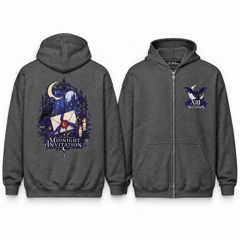 Midnight Invitation Unisex Zip Hoodie