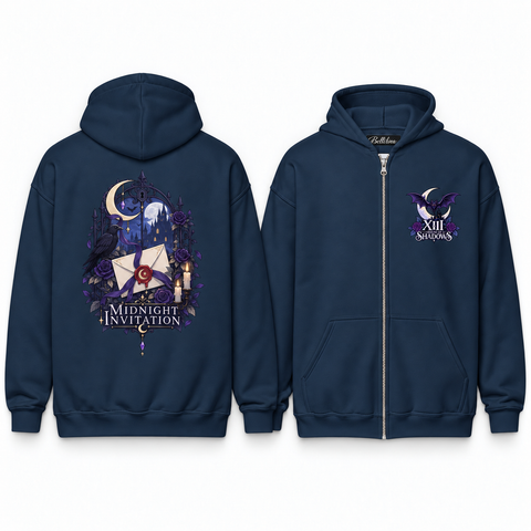 Midnight Invitation Unisex Zip Hoodie