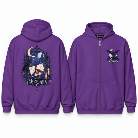 Midnight Invitation Unisex Zip Hoodie