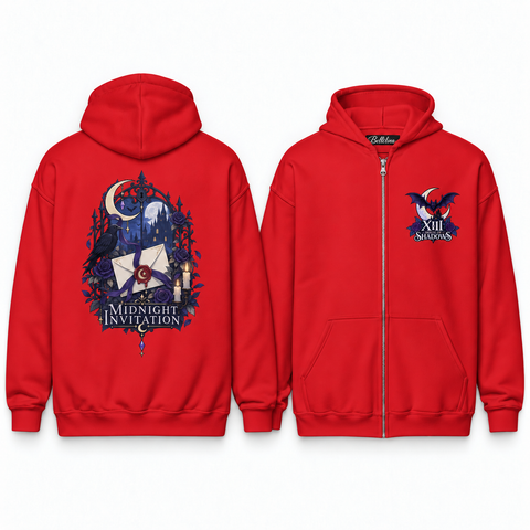 Midnight Invitation Unisex Zip Hoodie
