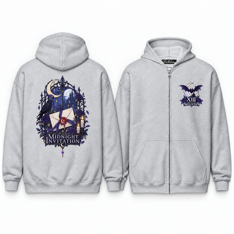 Midnight Invitation Unisex Zip Hoodie