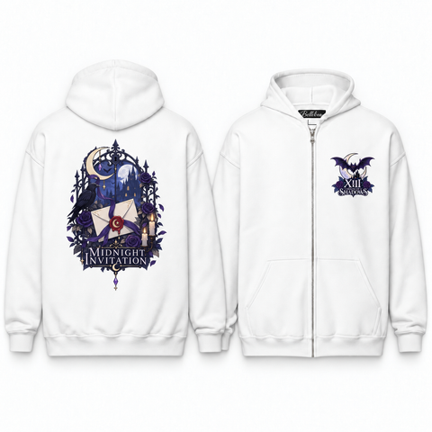 Midnight Invitation Unisex Zip Hoodie