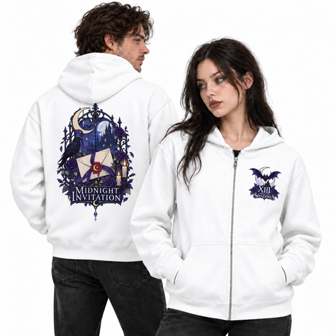 Midnight Invitation Unisex Zip Hoodie