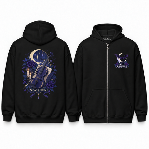 Nocturne Unisex Zip Hoodie