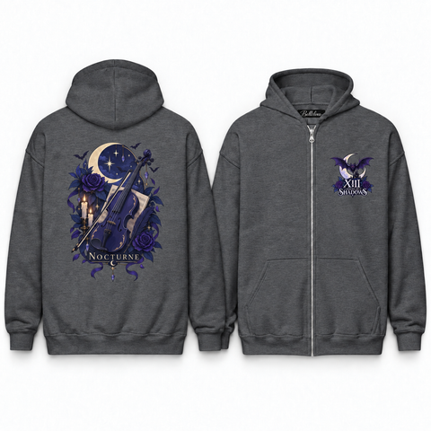 Nocturne Unisex Zip Hoodie