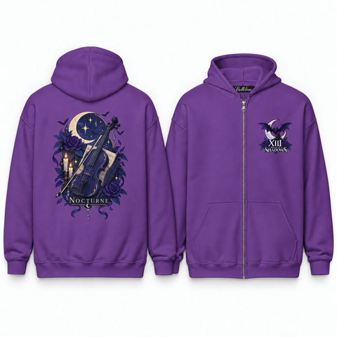 Nocturne Unisex Zip Hoodie
