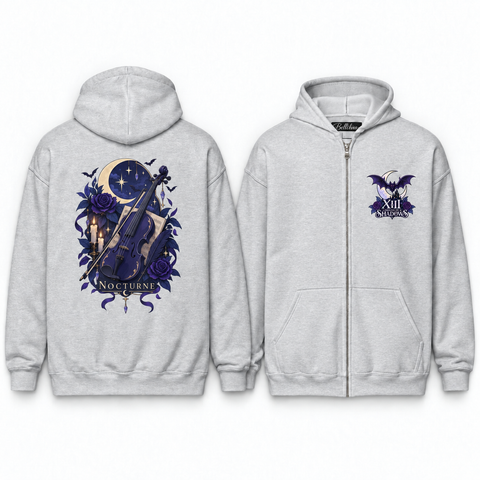 Nocturne Unisex Zip Hoodie