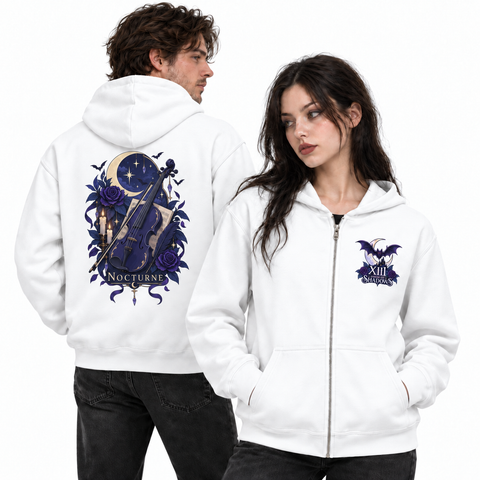 Nocturne Unisex Zip Hoodie