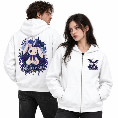 Pretty Little Nightmare Unisex Zip Hoodie