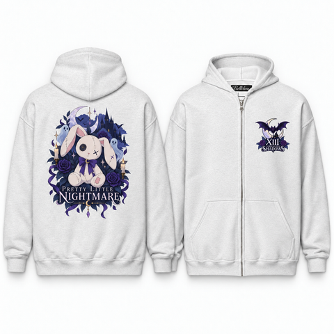 Pretty Little Nightmare Unisex Zip Hoodie