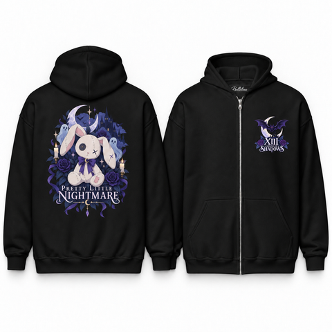 Pretty Little Nightmare Unisex Zip Hoodie
