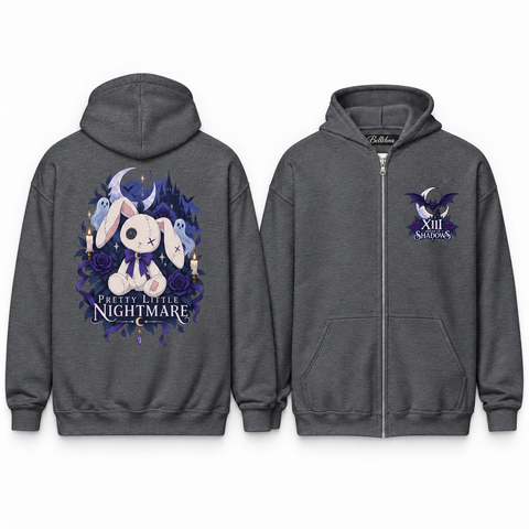 Pretty Little Nightmare Unisex Zip Hoodie
