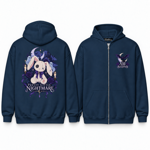 Pretty Little Nightmare Unisex Zip Hoodie