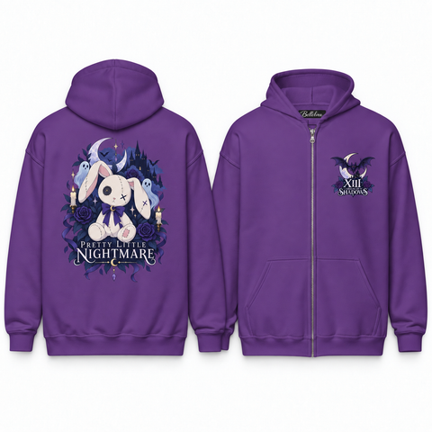 Pretty Little Nightmare Unisex Zip Hoodie