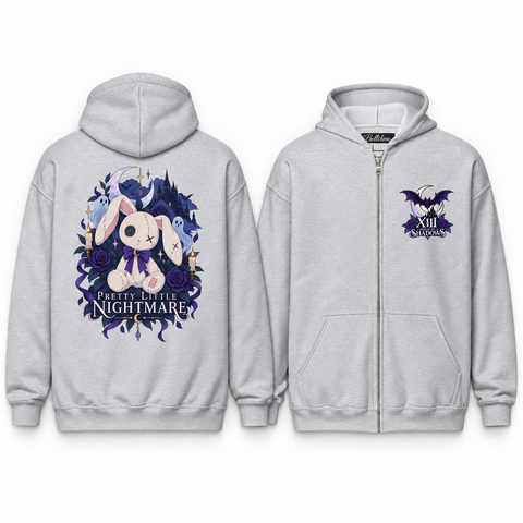 Pretty Little Nightmare Unisex Zip Hoodie