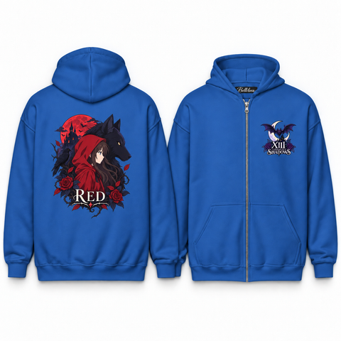 Red Unisex Zip Hoodie