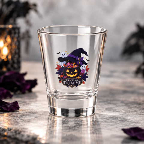 Trick or Treat Me Shot Glass, 1.5 oz
