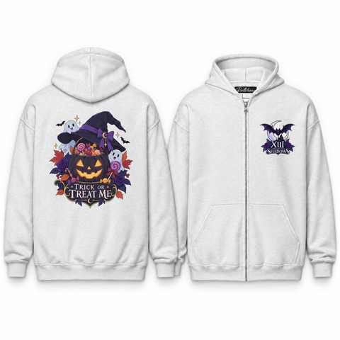 Trick or Treat Me Unisex Zip Hoodie