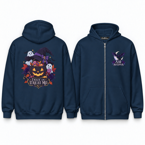 Trick or Treat Me Unisex Zip Hoodie