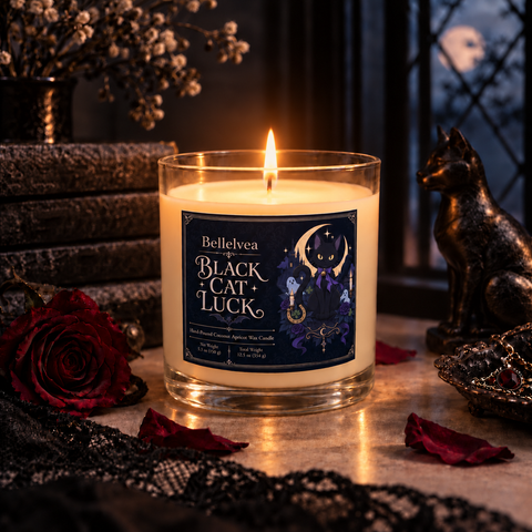 Black Cat Luck Candle